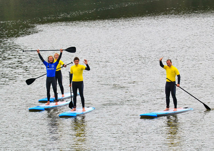 UP group paddling along the River Torridge, Bideford, North Devon