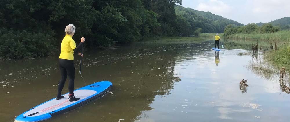 SUP Stand up Paddleboarding River Taw, Bideford, North Devon