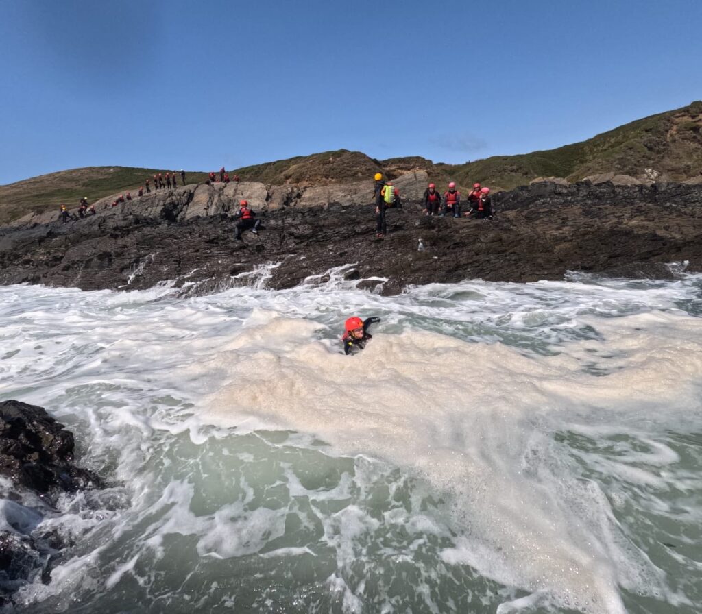 Coasteering for Groups at Baggy Point, Croyde Bay