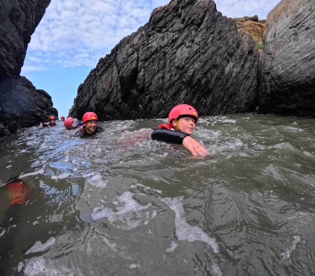 Coasteering Trips at Croyde Bay. North Devon